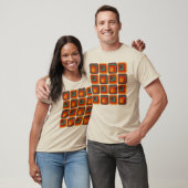 Mod 1970s Retro Style Geometrisch ontwerp T-shirt (Unisex)