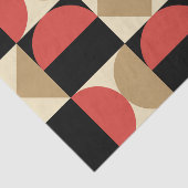 Mod 1970s Retro Style Geometrisch ontwerp Tissuepapier (Detail)