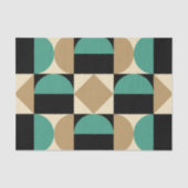 Mod 1970s Retro Style Geometrisch ontwerp Tissuepapier (Voorkant)