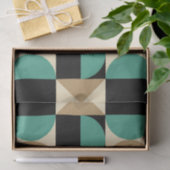 Mod 1970s Retro Style Geometrisch ontwerp Tissuepapier (Geschenk)