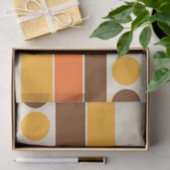 Mod 1970s Retro Style Geometrisch ontwerp Tissuepapier (Geschenk)