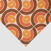 Mod 1970s Retro Style Geometrisch ontwerp Tissuepapier (Detail)