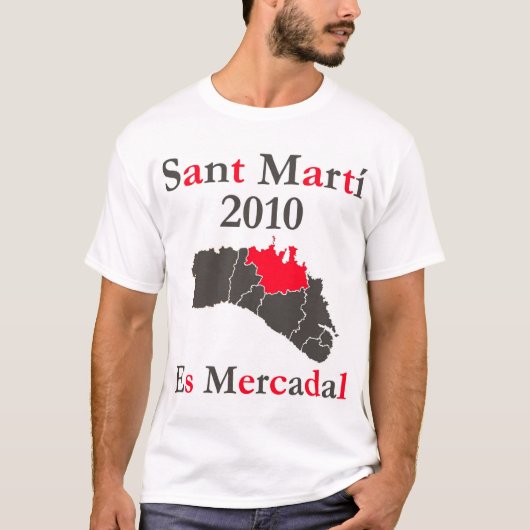 Mod.3 - ES MERCADAL - Sant Martí 2010 T-shirt (Voorkant)