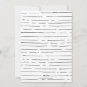 Mod 5 foto's Collage Eenvoudige Minimale Aangepast Feestdagenkaart (Achterkant)