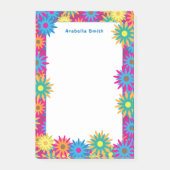 Mod 60-7-jaren ventilatorkrachthippie post-it® notes (Voorkant)