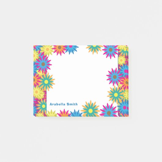 Mod 60-7-jaren ventilatorkrachthippie post-it® notes (Voorkant)