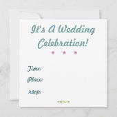 Mod Aanwezigheid voor aangepaste bruiloft Kaart (Achterkant)