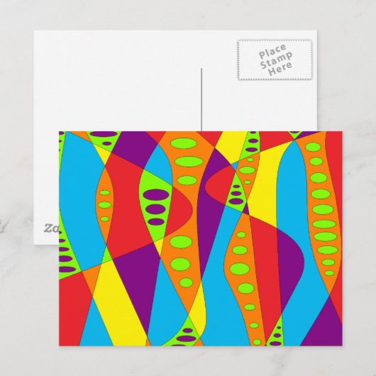 Mod Abstract Briefkaart (Voorkant / Achterkant)