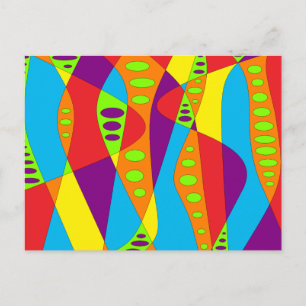 Mod Abstract Briefkaart