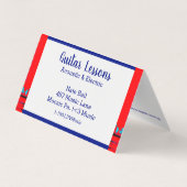 Mod Abstract Collage Guitar Lessons/Muziek Visitekaartje (Achterkant)