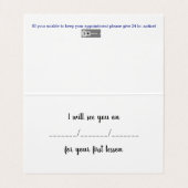 Mod Abstract Collage Guitar Lessons/Muziek Visitekaartje (Binnenkant ongevouwen)