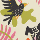 Mod Abstract Primitieve Katten & Honden Patroon Behang (Zoom)