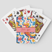 Mod Abstract Strandthema met Starfish Pokerkaarten (Achterkant)
