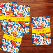 Mod Abstract Strandthema met Starfish Pokerkaarten