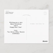 Mod afdrukken, wees vriendelijk grijze feestdag briefkaart (Achterkant)