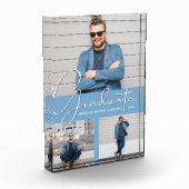 Mod Afstuderen collage op Powder Blue Fotoblokken (Links)