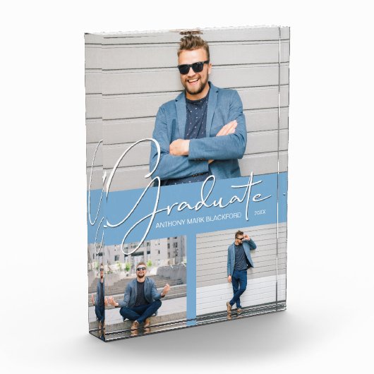 Mod Afstuderen collage op Powder Blue Fotoblokken (Links)