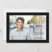 Mod Afstuderen Fotoaankondiging - Black Gold Aankondiging (Voorkant)