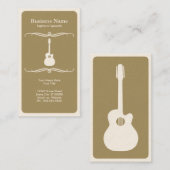 mod-akoestische gitaar visitekaartje (Voorkant / Achterkant)