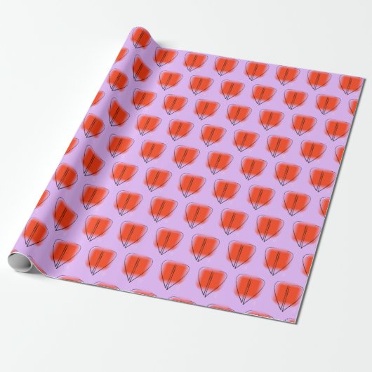 Mod Art Heart Cadeaupapier (Uitgerold)