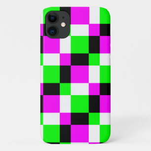 Mod Art Kleur Blok Roze Groene Telefoon Case