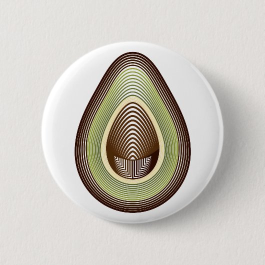 mod avocado ronde button 5,7 cm (Voorkant)