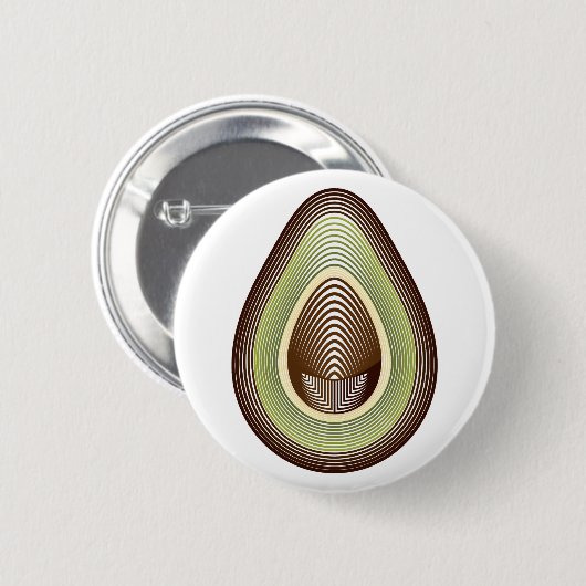 mod avocado ronde button 5,7 cm (Voorkant /achterkant)