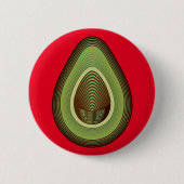 mod avocado ronde button 5,7 cm (Voorkant)