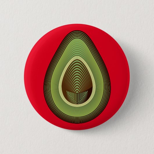 mod avocado ronde button 5,7 cm (Voorkant)