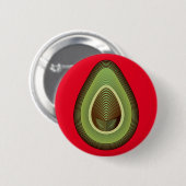 mod avocado ronde button 5,7 cm (Voorkant /achterkant)