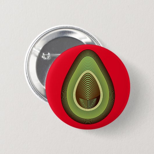 mod avocado ronde button 5,7 cm (Voorkant /achterkant)