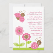 Mod Baby Bugs Birthday Invitation Kaart (Voorkant)
