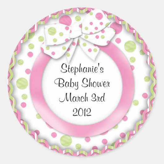 Mod Baby Cupcake Stickers (Voorkant)