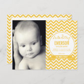 Mod Baby Geboorteaankondiging - Sunshine Aankondigingskaart (Voorkant / Achterkant)