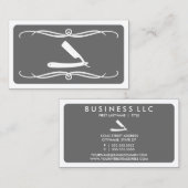 mod barber (kleur aanpasbaar) visitekaartje (Voorkant / Achterkant)