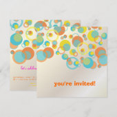 Mod bellen/hedendaagse uitnodigingen (Voorkant / Achterkant)