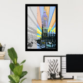 Mod Big Ben Poster (Thuiskantoor)