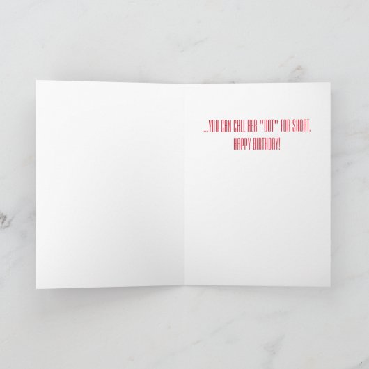 Mod Bikini Chick Verjaardag Kaart (Binnen)