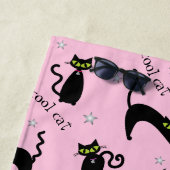 Mod Black Cats Custom Name and Phrase Strandlaken (In situ)