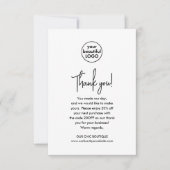 Mod Black Customer Appreciation Business Bedankt (Voorkant)