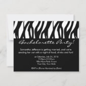 Mod Black en White Bachelorette Party uitnodiginge Kaart (Voorkant)