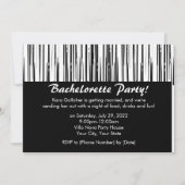 Mod Black en White Bachelorette Party uitnodiginge Kaart (Voorkant)