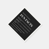 Mod Black en white custom plezier list Weddenschap Servet (Hoek)