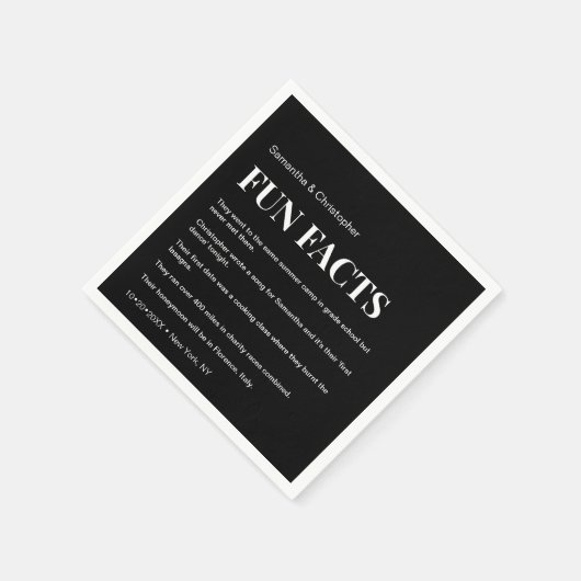 Mod Black en white custom plezier list Weddenschap Servet (Hoek)