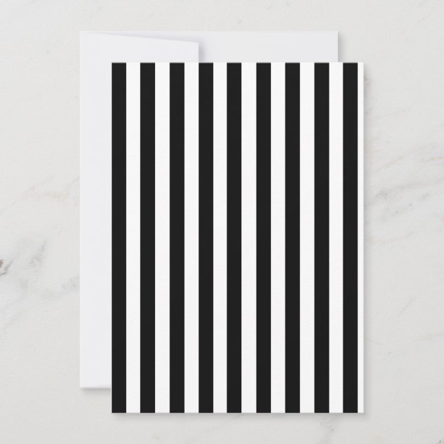 Mod Black en White Stripes Pattern (Voorkant)