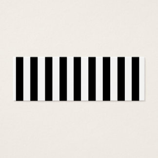 Mod Black en White Stripes Pattern Mini Visitekaartjes