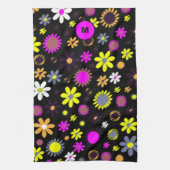 Mod Black Floral Theedoek (Verticaal)