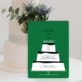 Mod Black Iced Trouwtaart Paar Douche Kaart