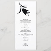 MOD BLACK TULP WEDDING MENU (Voorkant)