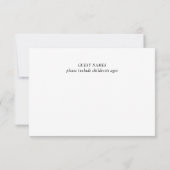 MOD BLACK TULP WEDDING RSVP KAARTJE (Achterkant)